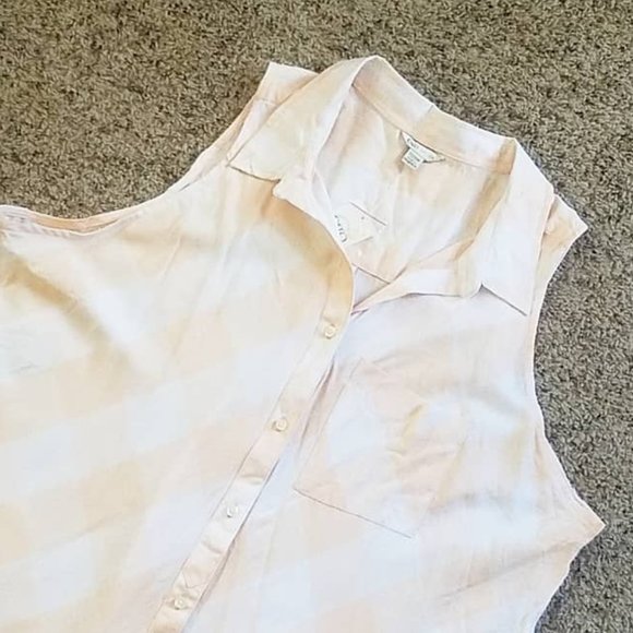 NWT - Plus Tank Top - Buffalo Plaid Print - Picture 2 of 8